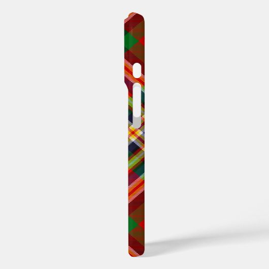 Clan MacGill Crest over Tartan iPhone Case (Achterkant / Links)