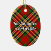 Clan MacGill Crest over Tartan Keramisch Ornament (Achterkant)