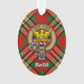 Clan MacGill Crest over Tartan Ornament (voorkant)