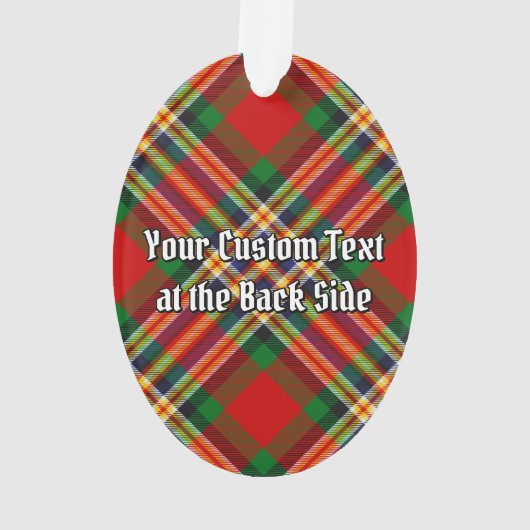 Clan MacGill Crest over Tartan Ornament (achterkant)