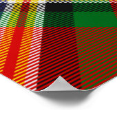 Clan MacGill Crest over Tartan Poster (Hoek)