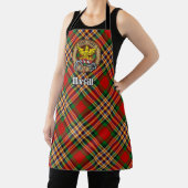 Clan MacGill Crest over Tartan Schort (Insitu)