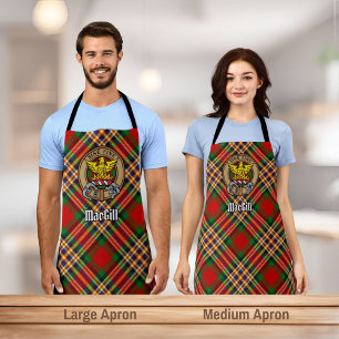 Clan MacGill Crest over Tartan Schort