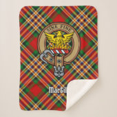 Clan MacGill Crest over Tartan Sherpa Deken (Voorkant)