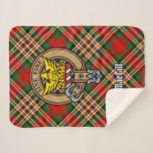 Clan MacGill Crest over Tartan Sherpa Deken (Voorkant (horizontaal))