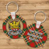 Clan MacGill Crest over Tartan Sleutelhanger