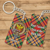 Clan MacGill Crest over Tartan Sleutelhanger