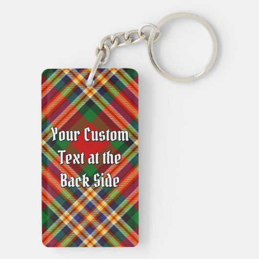 Clan MacGill Crest over Tartan Sleutelhanger (achterkant)