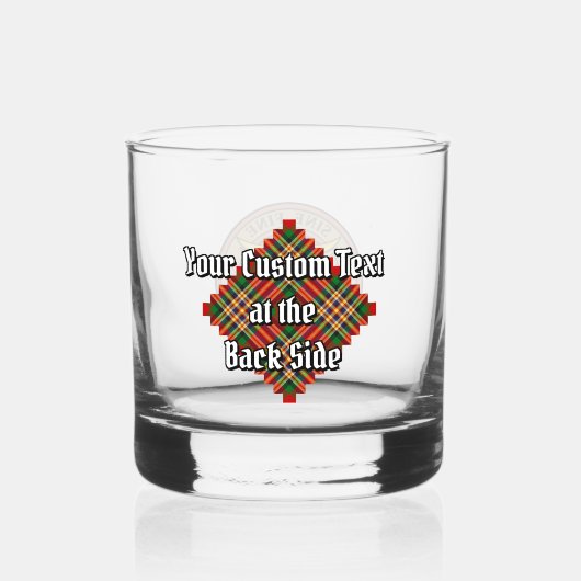 Clan MacGill Crest over Tartan Whisky Glas (Achterkant)