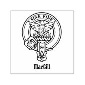 Clan MacGill Crest Self-Inking Stamp Zelfinktende Stempel (Design)