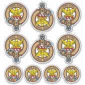 Clan MacGill Crest Sticker Set (Voorkant)