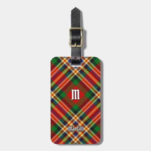 Clan MacGill Tartan Bagage Label (Voorkant verticaal)