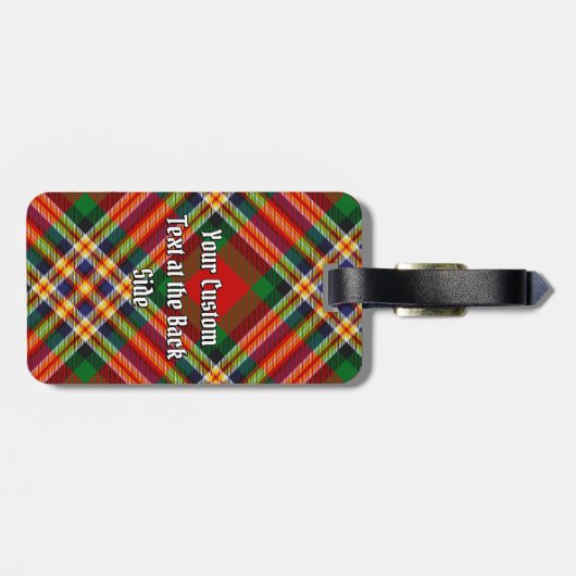 Clan MacGill Tartan Bagage Label (Achterkant horizontaal)