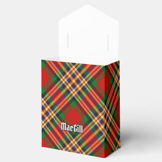 Clan MacGill Tartan Favor Box Bedankdoosjes (Geopend)