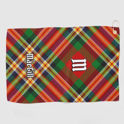Clan MacGill Tartan Golf Towel Golfhanddoek (Horizontaal)