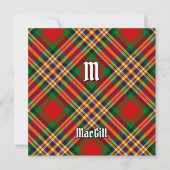 Clan MacGill Tartan Kaart (Voorkant)