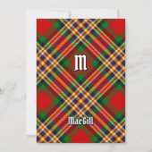Clan MacGill Tartan Kaart (Voorkant)