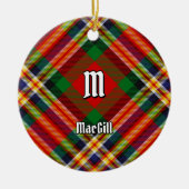 Clan MacGill Tartan Keramisch Ornament (Voorkant)