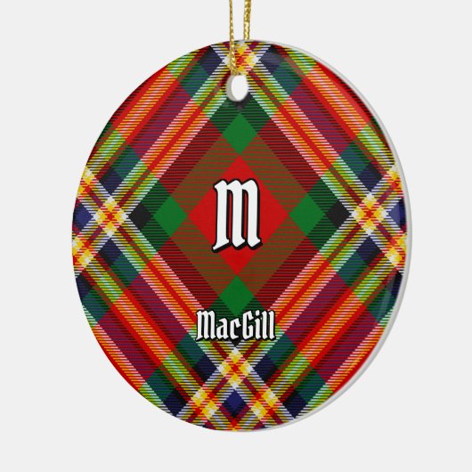 Clan MacGill Tartan Keramisch Ornament (Links)