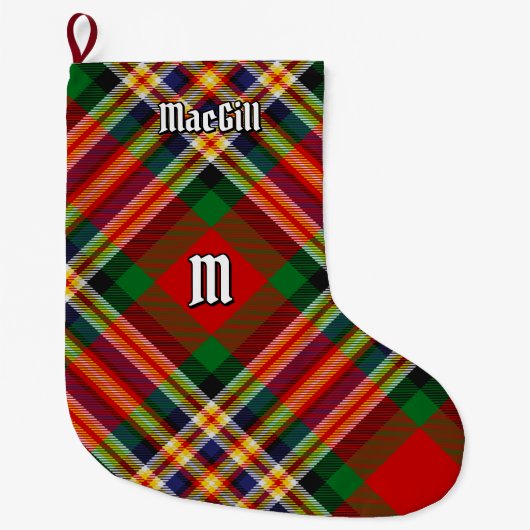 Clan MacGill Tartan Kerststop Grote Kerstsok (Voorkant)