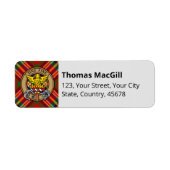 Clan MacGill Tartan Label (Voorkant)