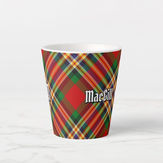 Clan MacGill Tartan Latte Mok (Voorkant)
