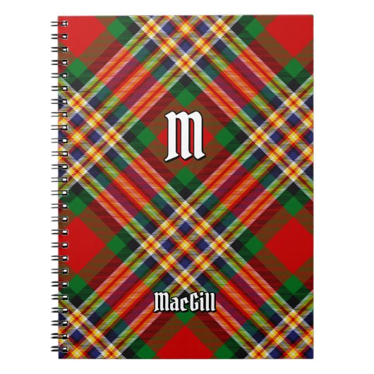 Clan MacGill Tartan Notitieboek (Voorkant)