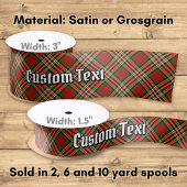 Clan MacGill Tartan Satin Ribbon Satijnen Lint