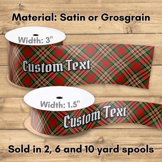 Clan MacGill Tartan Satin Ribbon Satijnen Lint