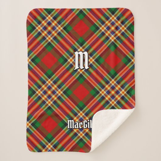 Clan MacGill Tartan Sherpa Blanket Deken (Voorkant)