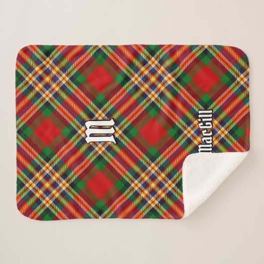 Clan MacGill Tartan Sherpa Blanket Sherpa Deken (Voorkant (horizontaal))