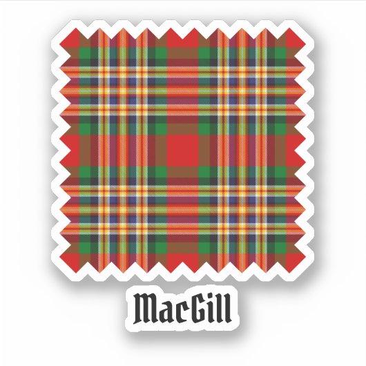 Clan MacGill Tartan Sticker (Voorkant)