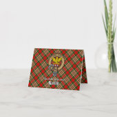 Clan MacGill Wapen over Schotse Plaid (Voorkant)
