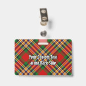 Clan MacGill Wapen over Tartan Badge (Achterkant met clip)
