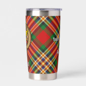 Clan MacGill Wapen over Tartan Geïsoleerde Drinkbeker (Links)