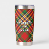 Clan MacGill Wapen over Tartan Geïsoleerde Drinkbeker (Achterkant)