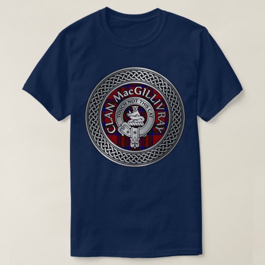 Clan MacGillivray Crest Tartan Knot T-shirt (Design voorkant)