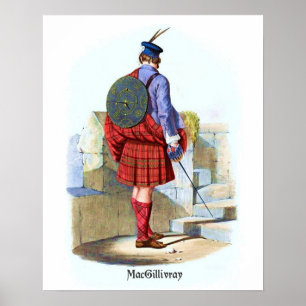 Clan MacGillivray door R.R. McIan Poster
