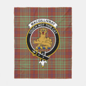 Clan MacGillivray Hunting Ancient Tartan Pset Fleece Deken (Voorkant)