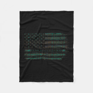 Clan Macgillivray jacht Schotse Tartan Amerikaanse Fleece Deken