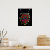 Clan MacGillivray Scottish Shield & Swords Poster (Keuken)