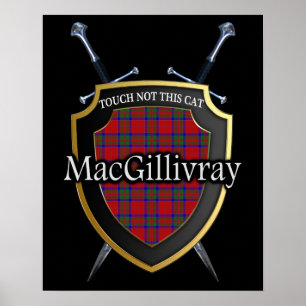 Clan MacGillivray Scottish Shield & Swords Poster