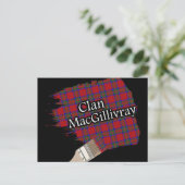 Clan MacGillivray Scottish Tartan Paint Brush Briefkaart (Staand voorkant)
