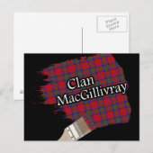 Clan MacGillivray Scottish Tartan Paint Brush Briefkaart (Voorkant / Achterkant)
