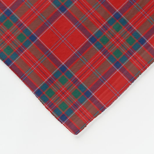 Clan MacGillivray Tartan Red en Blue Pset Fleece Deken (Hoek)