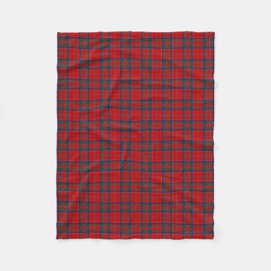 Clan MacGillivray Tartan Red en Blue Pset Fleece Deken (Voorkant)
