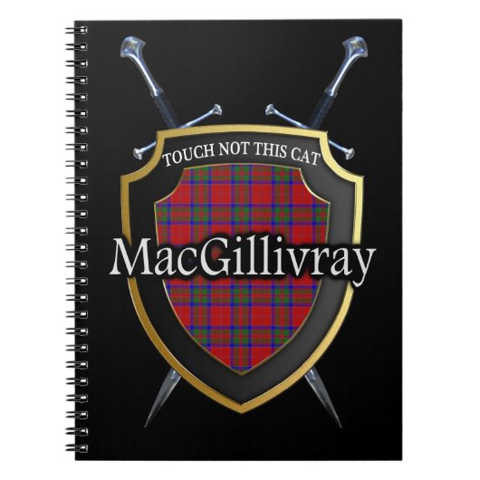 Clan MacGillivray Tartan Shield & Swords Notitieboek (Voorkant)