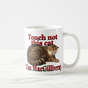 Clan MacGillivray touch not this Cat Scottish Cup Koffiemok
