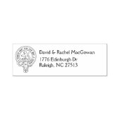 Clan MacGowan Crest & Adres Zelfinkkend Stempel (Design)