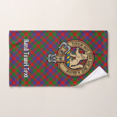 Clan MacGowan Crest over Tartan Bad Handdoek (Handdoek)